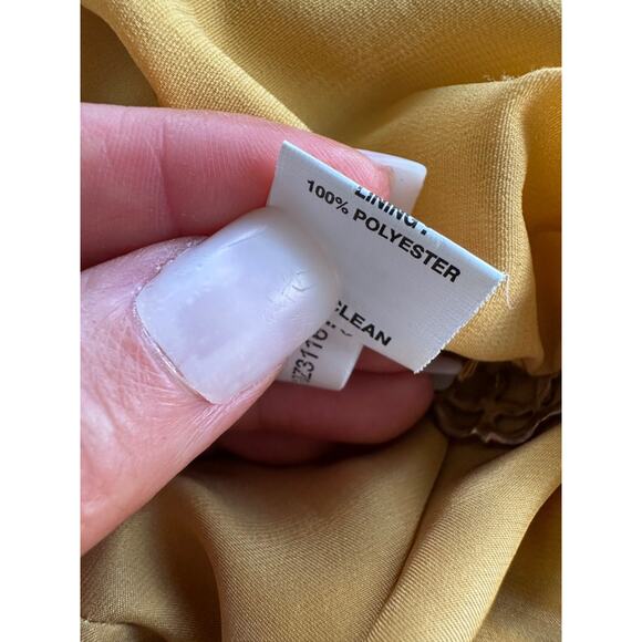 Vintage Kay Unger GOLD Damask Animal Print Blazer Jacket Evening Size 6 Formal - Picture 9 of 11